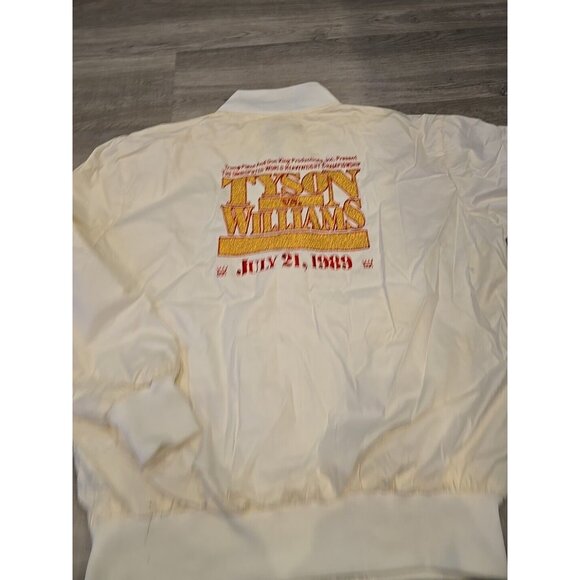 1989 MIKE TYSON CARL WILLIAMS TRUMP PLAZA Don KING ZIP JACKET BOXING Match USA L - Picture 12 of 13